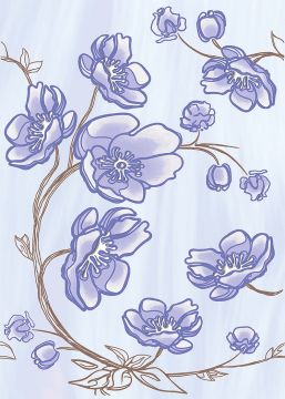 Вставка Агата голубая D1