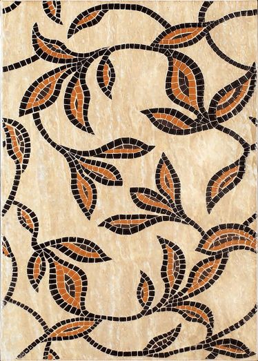 Вставка Травертин цветы D