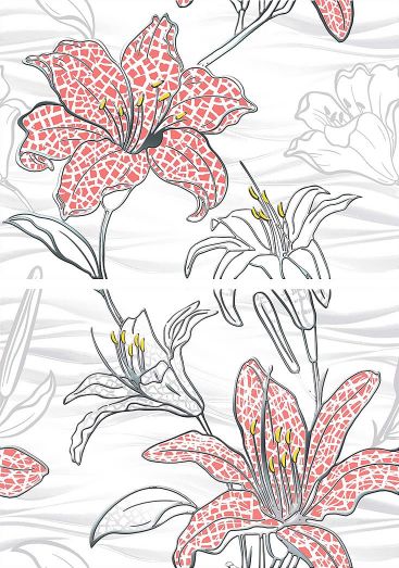 Вставка Селеста D1 панно из 2-х плиток