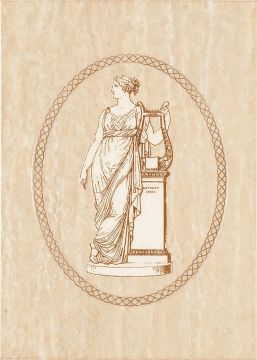 Вставка Травертин арфа D1