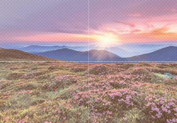 Вставка Виола D3 панно 4 пл. РЕЛЬЕФ