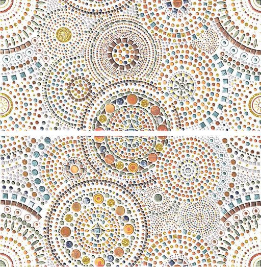 Вставка Арагон D панно из 2-х плиток